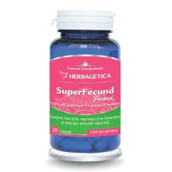 SuperFecund Femei, 30 capsule, Herbagetica