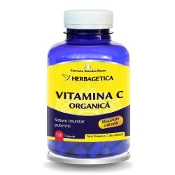 Vitamina C Organica, 120 capsule, Herbagetica