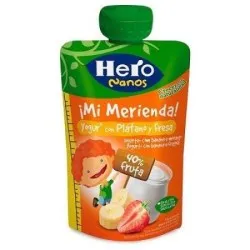 Hero Baby Nanos Desert Iaurt Banana si Capsuni x 100g