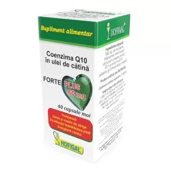 Coenzima Q10 60mg in ulei de catina Forte Plus , 40 capsule, Hofigal