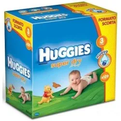 Huggies Pamp.Super dry (scutece copii)nr.3 4-9kg x 129buc.