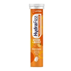 Electroliti cu aroma de portocale Hydra Boost Hydrafizz, 16 comprimate efervescente, Upsa