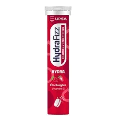 Electroliti cu aroma de capsuni Hydra Hydrafizz, 16 comprimate efervescente, Upsa