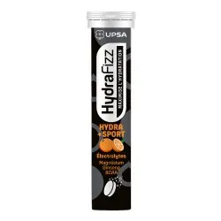 Electroliti cu aroma de portocale Hydra Sport Hydrafizz, 16 comprimate efervescente, Upsa