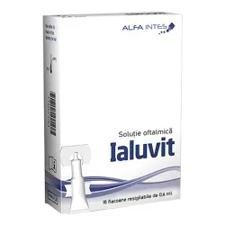 Ialuvit solutie oftalmica, 15 flacoane, Alfa Intes