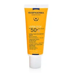 Ultra-fluid protector nuantator medium pentru ten gras Dry Touch, SPF 50+ UVEBLOCK, 40 ml, Isispharma
