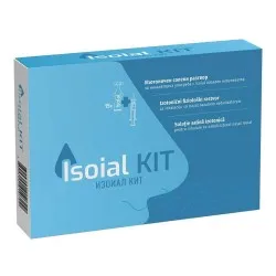 Kit solutie salina pentru nas infundat + nebulizator nazal Isoial, 15 flacoane x 5 ml, NaturPharma