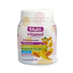 Jeleuri gumate Multivitamol, 50 bucati, Zdrovit