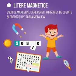 Joc Magnetic Alfabetar cu Tabla -D-Toys