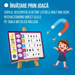 Joc Magnetic Alfabetar cu Tabla -D-Toys