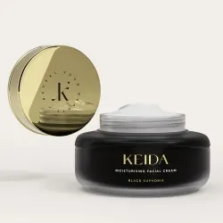 Crema hidratanta de fata antirid Keida Black Euphoria cu Retinol si Acid Hialuronic pentru toate tipurile de ten, 55ml