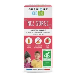 Sirop pentru copii cu aroma de capsuni Nez Gorge, 125 ml, Granions