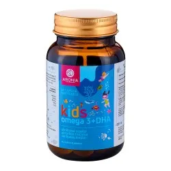 Kids Omega 3 + DHA cu aroma de tutti frutti, 60 capsule masticabile, Aronia