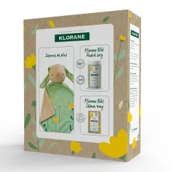 Pachet Pudra Toaleta Protectoare, 75g + Sapun, 100g + Iepuras Plus, Klorane Bebe