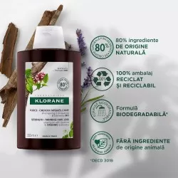 Sampon cu chinina si floare de colt Bio, 200ml, Klorane