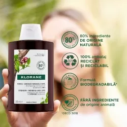 Sampon cu chinina si floare de colt Bio, 200ml, Klorane