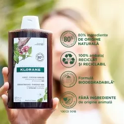 Sampon chinina si floare de colt Bio, 400ml, Klorane