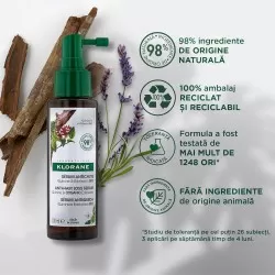 Ser cu chinina si floare de colt Bio, 100ml, Klorane