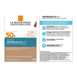 Serum ten cu protectie solara SPF 50+ Nuanta Medium Natural Anthelios UVAir, 50 ml, La Roche-Posay