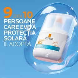 Serum de fata cu protectie solara SPF 50+ Anthelios UVAir, 50 ml, La Roche-Posay