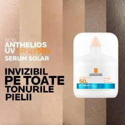 Serum de fata cu protectie solara SPF 50+ Anthelios UVAir, 50 ml, La Roche-Posay