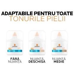 Serum de fata cu protectie solara SPF 50+ Anthelios UVAir, 50 ml, La Roche-Posay