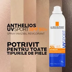 Spray Invizibil SPF50 Anthelios UV Sport, 200ml, La Roche Posay