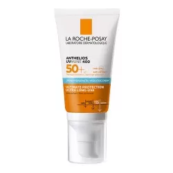 Crema hidratanta cu protectie solara SPF 50+ pentru fata, ten sensibil sau intolerant la soare, fara parfum, 50 ml, Anthelios UV-Mune 400 , La Roche Posay