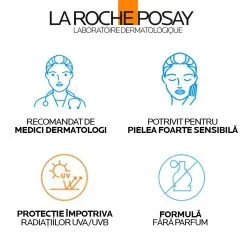 Fluid Anti-pigmentare SPF50+ Protecție solară foarte ridicată împotriva radiațiilor UV și a petelor pigmentare Anthelios UVMune 400, 50ml, La Roche-Posay