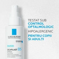 Cicaplast B5 Spray Concentrat Reparator Calmant, 100ml, La Roche Posay