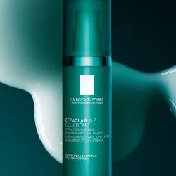 Gel-cremă cu o textură ușoară și o eficacitate dublă asupra imperfecțiunilor și semnelor de îmbătrânire Effaclar A-Z, 40ml, La Roche Posay