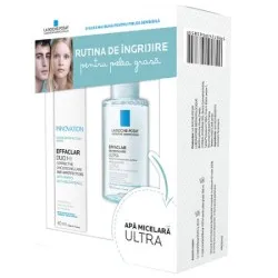 La Roche Posay Effaclar Duo+ Crema Anti-imperfectiuni x 40 ml + Apa Micelara x 100 ml