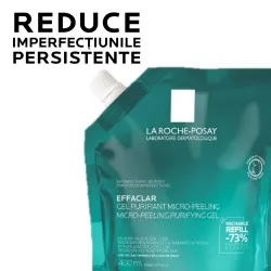 Rezerva Gel purifiant micro-exfoliant pentru imperfectiuni Effaclar, 400 ml, La Roche-Posay