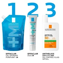 Rezerva Gel spumant de curatare purifiant pentru ten gras cu tendinta acneica Effaclar +M, 400 ml, La Roche-Posay