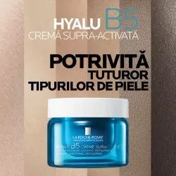 Crema Supra-Activata cu Acid Hialuronic Hyalu B5, 50ml, La Roche Posay
