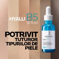 Serum Supra-activat cu Acid Hialuronic Hyalu B5, 30ml, La Roche Posay