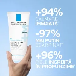 Crema triplu reparatoare cu textura lejera Lipikar Light AP+M, 200 ml, La Roche-Posay