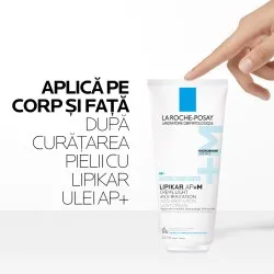 Crema triplu reparatoare cu textura lejera Lipikar Light AP+M, 200 ml, La Roche-Posay