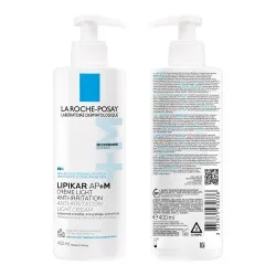 Crema triplu reparatoare cu textura lejera Lipikar Light AP+M, 400 ml, La Roche-Posay