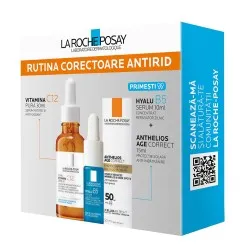 Trusa Pure Vitamin C12 (Ser Vitamin C12, 30ml + Ser Hyalu B5, 10ml + Anthelios Age Correct, 15ml), La Roche Posay