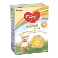 Lapte praf Milumil Junior 1+, incepand de la 12 luni, 600g, Milupa