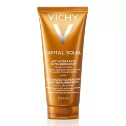 Lapte hidratant autobrozant pentru fata si corp, 100 ml, Capital Soleil, Vichy