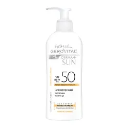 Lapte pentru protectie solara cu SPF 50 H3 Derma+ Sun, 150 ml, Gerovital