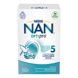 Lapte Praf Nan 5 Optipro, 700 g, Nestle