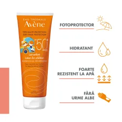 Lapte protectie solara pentru copii cu SPF50+, 100 ml, Avene