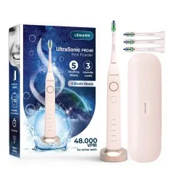 Periuta de Dinti Electrica UltraSonic Pro48 Pink Powder, Lemann