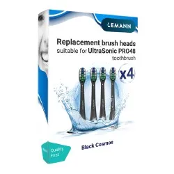 Rezerve Capete Periuta PRO48 Black Cosmos, 4 buc, Lemann