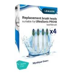 Rezerve Capete Periuta PRO48 Mystique Green, 4 buc, Lemann