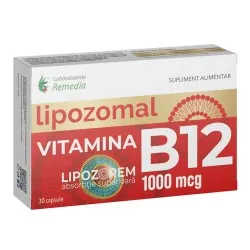 Vitamina B12 lipozomala, 1000 mcg, 30 capsule, Remedia