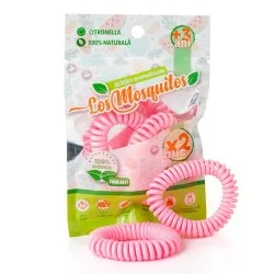 Bratara Antitantari Aromatizata Silicon Roz, Los Mosquitos